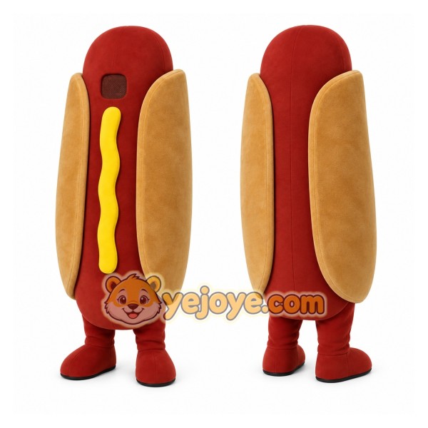 Hot Dog Mascot Costume