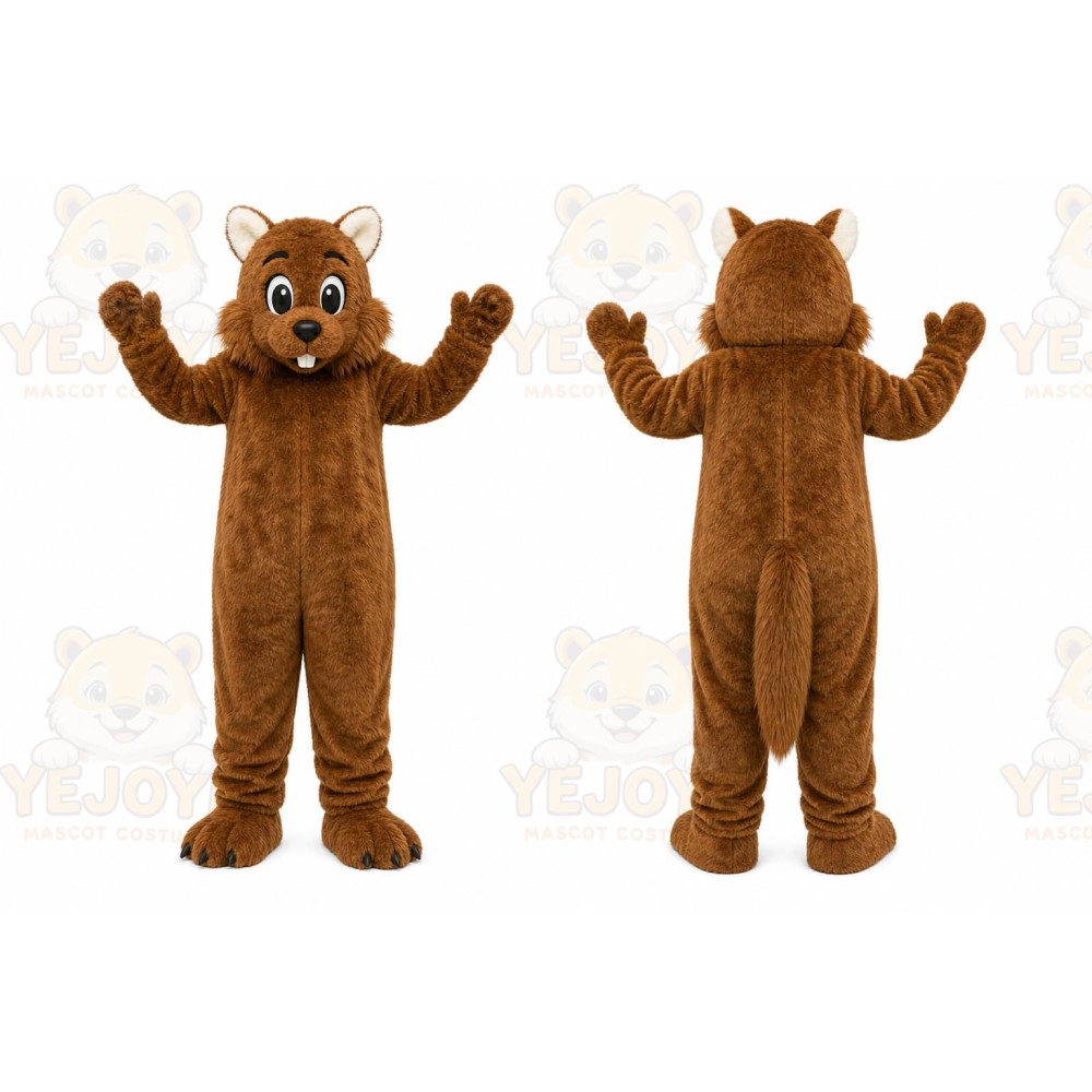Brown Squirrel Mascot Costume