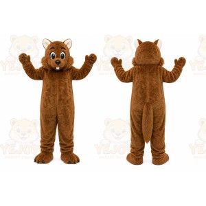 Brown Squirrel Mascot Costume
