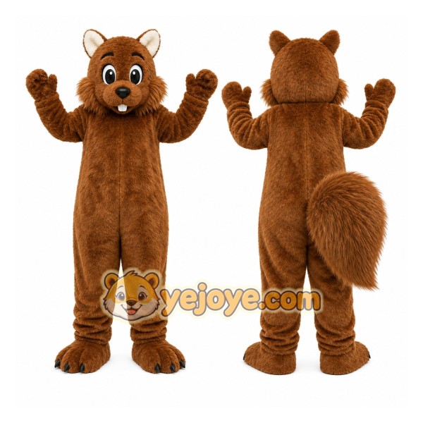 Brown Squirrel Mascot Costume
