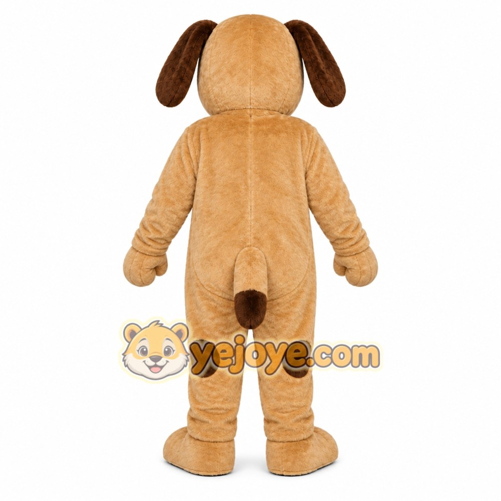 Beige Puppy Mascot Costume Beige Puppy Mascot Costume