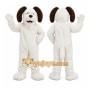 White Puppy Mascot Costume