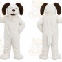 White Puppy Mascot Costume