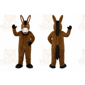 Brown Donkey Mascot Costume