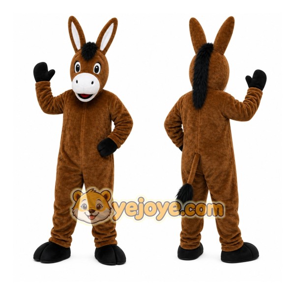 Brown Donkey Mascot Costume