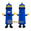 Blue Lighthouse Mascot Costume Blue Lighthouse Mascot Costume