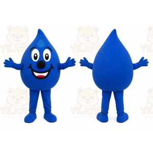 Blue Water Drop Mascot Costume