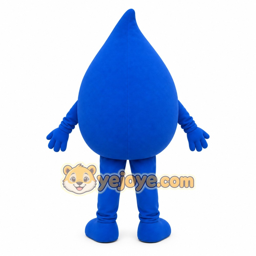 Blue Water Drop Mascot Costume Blue Water Drop Mascot Costume
