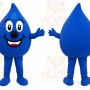 Blue Water Drop Mascot Costume