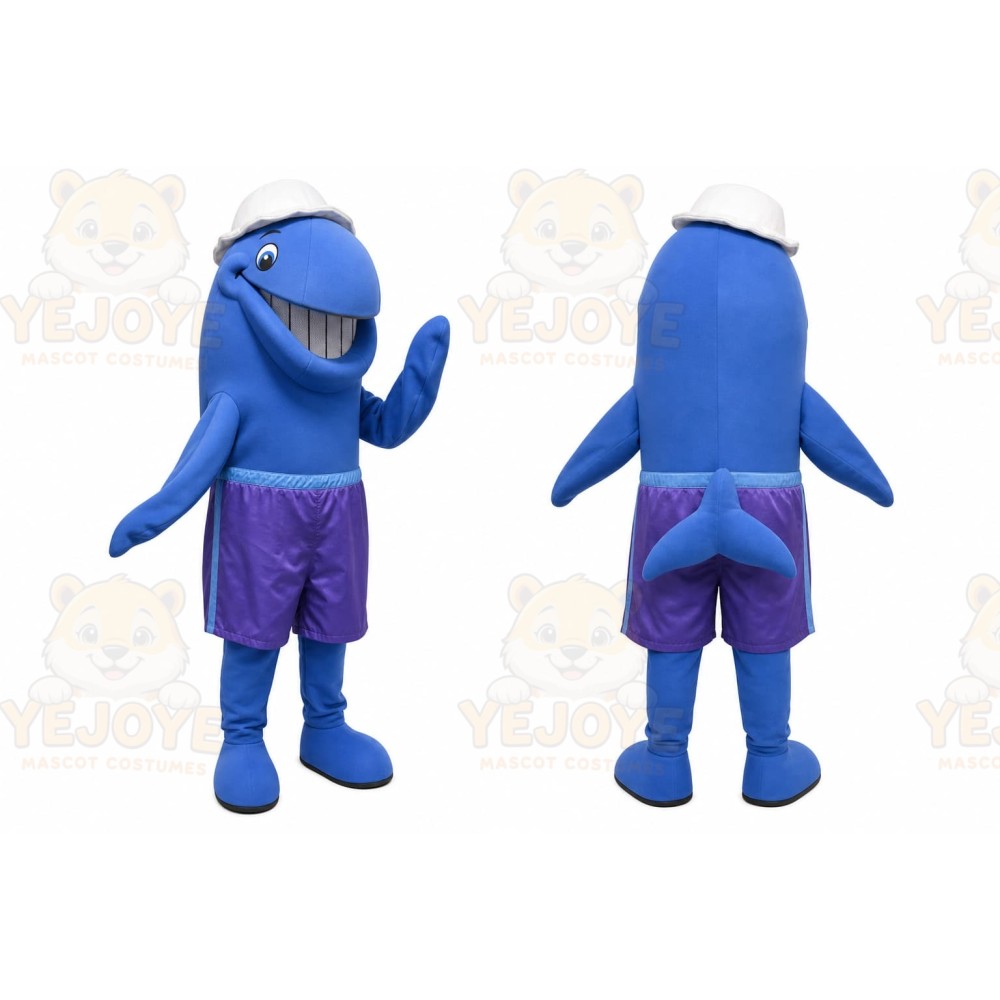 Blue Whale Mascot Costume