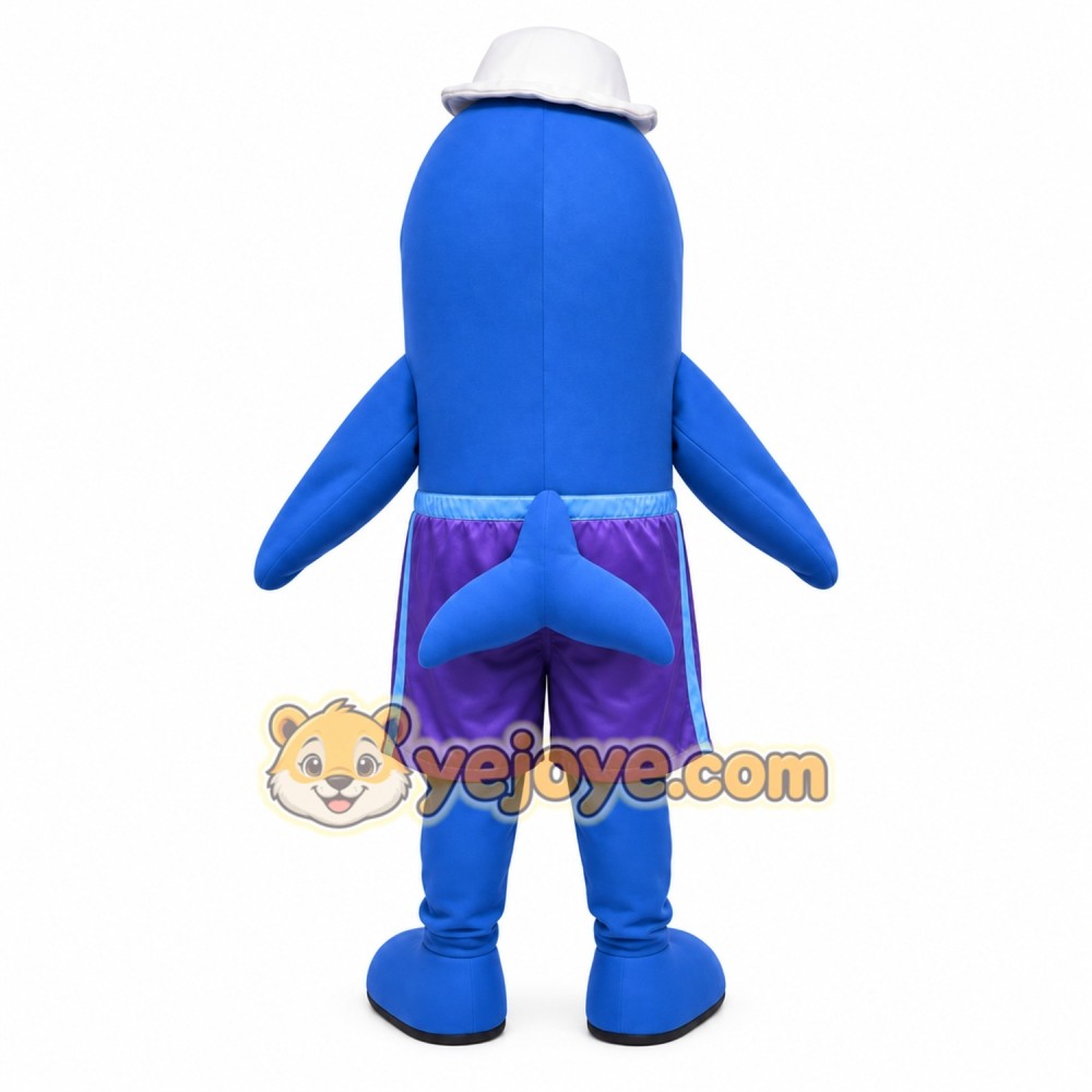 Blue Whale Mascot Costume Blue Whale Mascot Costume