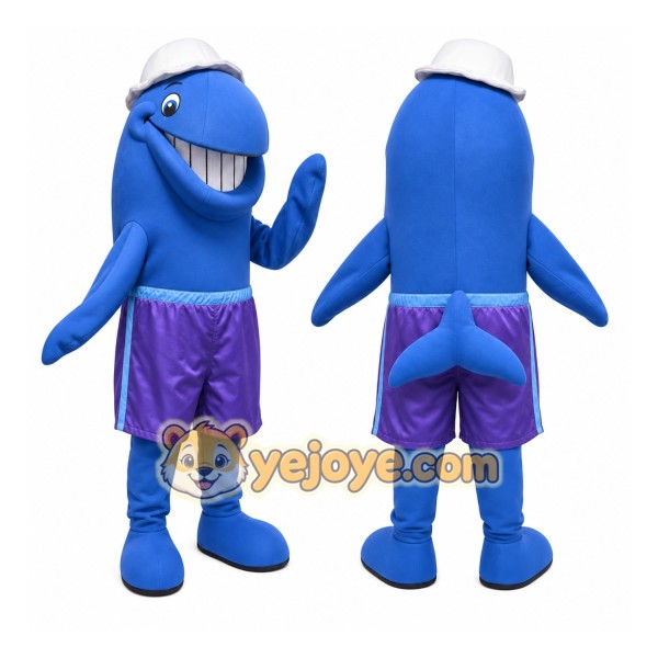 Blue Whale Mascot Costume