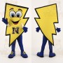 Yellow Lightning Bolt Mascot Costume