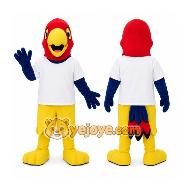 Red Parrot Mascot Costume