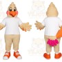 Beige Bird Mascot Costume