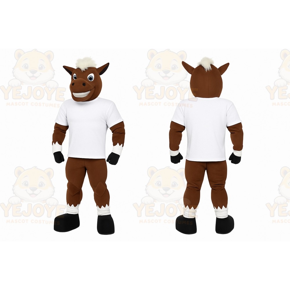 Brown Horse Mascot Costume