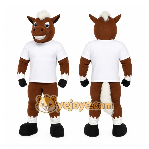 Brown Horse Mascot Costume