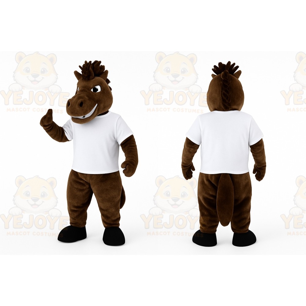 Brown Horse Mascot Costume