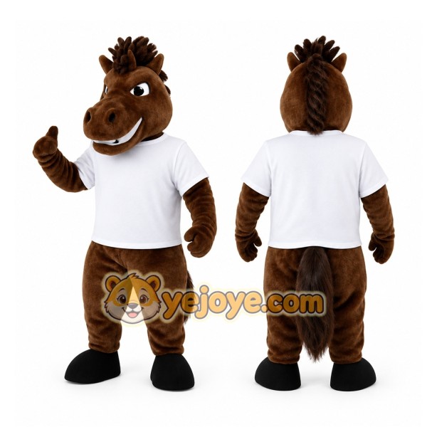 Brown Horse Mascot Costume