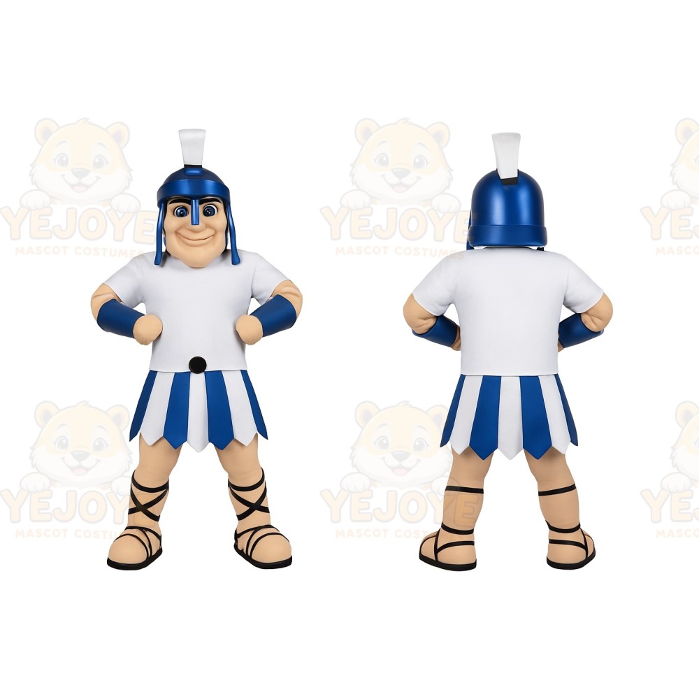 Blue Gladiator Mascot Costume