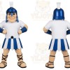 Blue Gladiator Mascot Costume