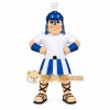 Blue Gladiator Mascot Costume Blue Gladiator Mascot Costume