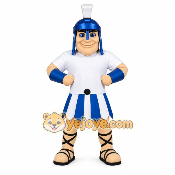 Blue Gladiator Mascot Costume