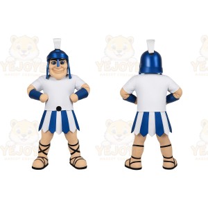 Blue Gladiator Mascot Costume