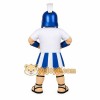Blue Gladiator Mascot Costume Blue Gladiator Mascot Costume