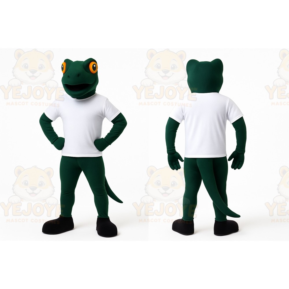 Green Frog Mascot Costume