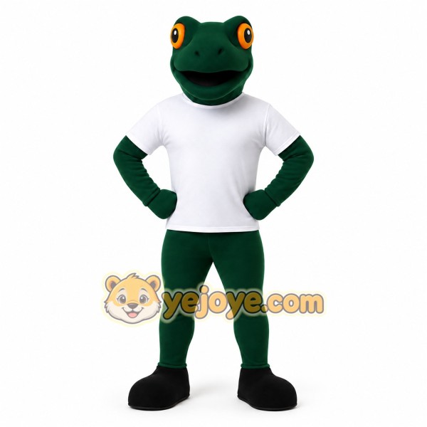 Green Frog Mascot Costume