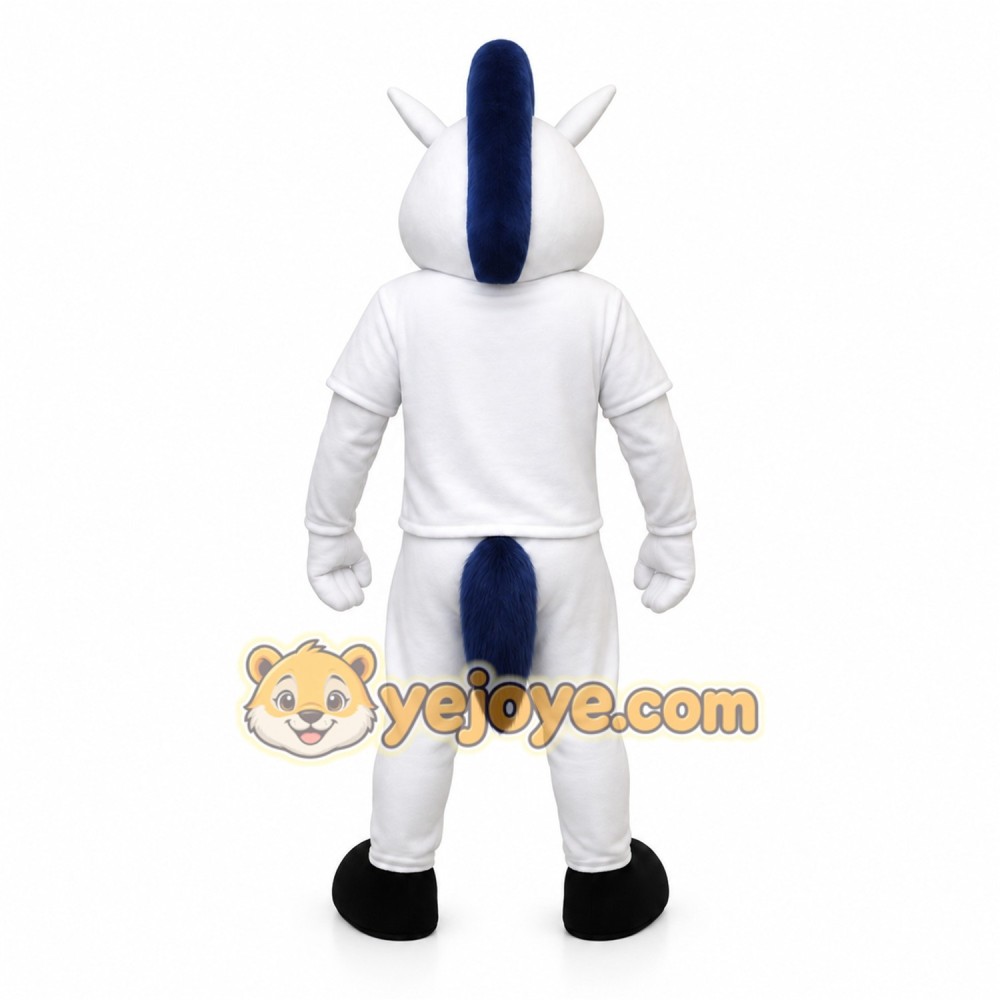 White Unicorn Mascot Costume