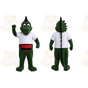 Green Dinosaur Mascot Costume