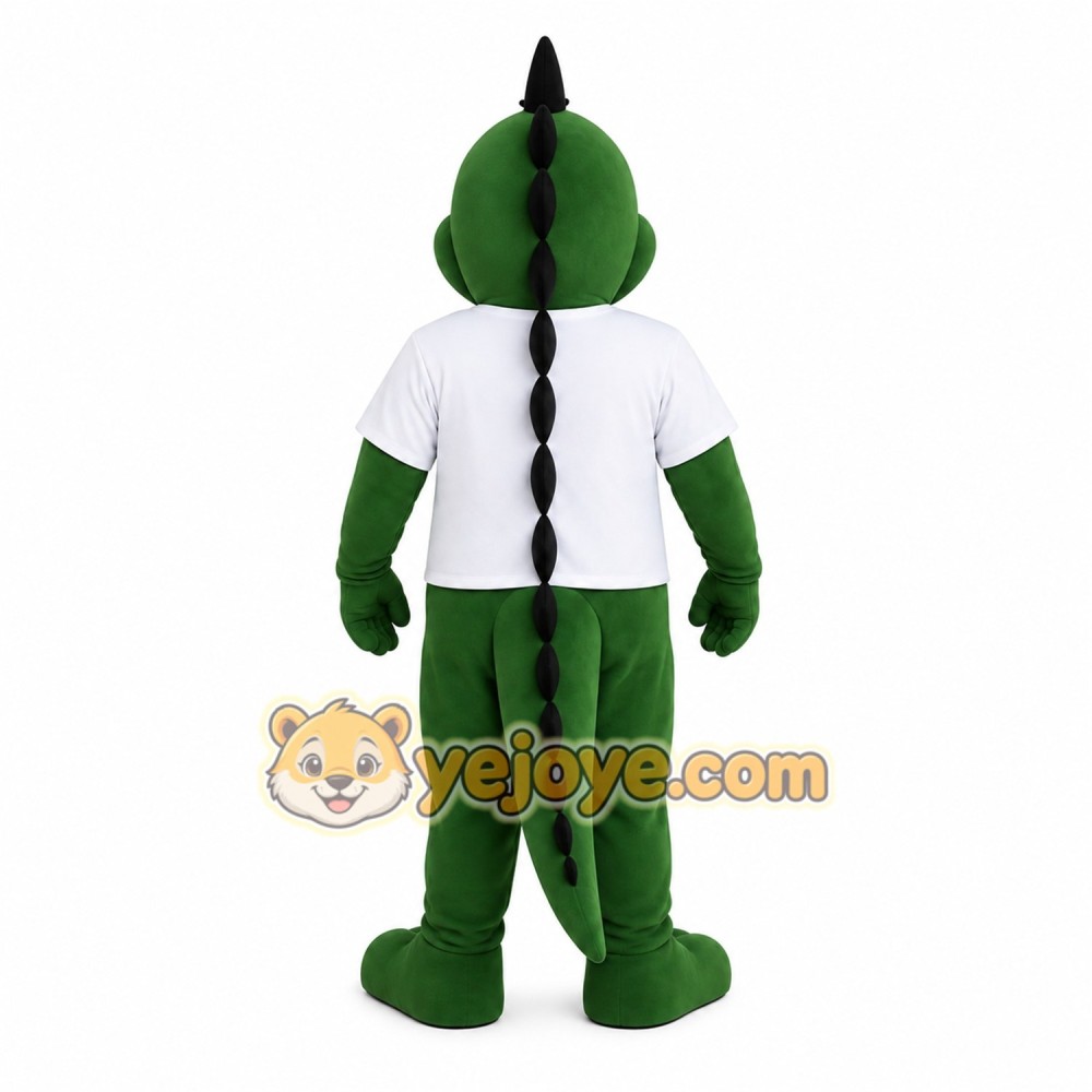Green Dinosaur Mascot Costume Green Dinosaur Mascot Costume