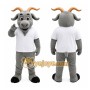 Gray Goat Mascot Costume