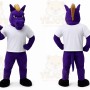 Purple Horse Mascot Costume