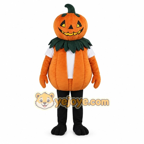 Orange Pumpkin Mascot Costume