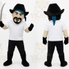 Black Pirate Mascot Costume