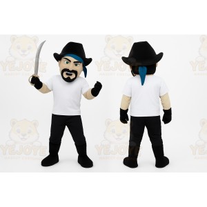 Black Pirate Mascot Costume