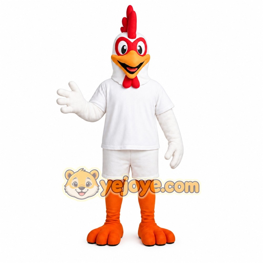 White Chicken Mascot Costume