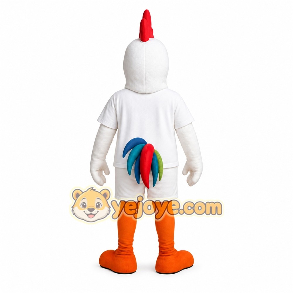 White Chicken Mascot Costume