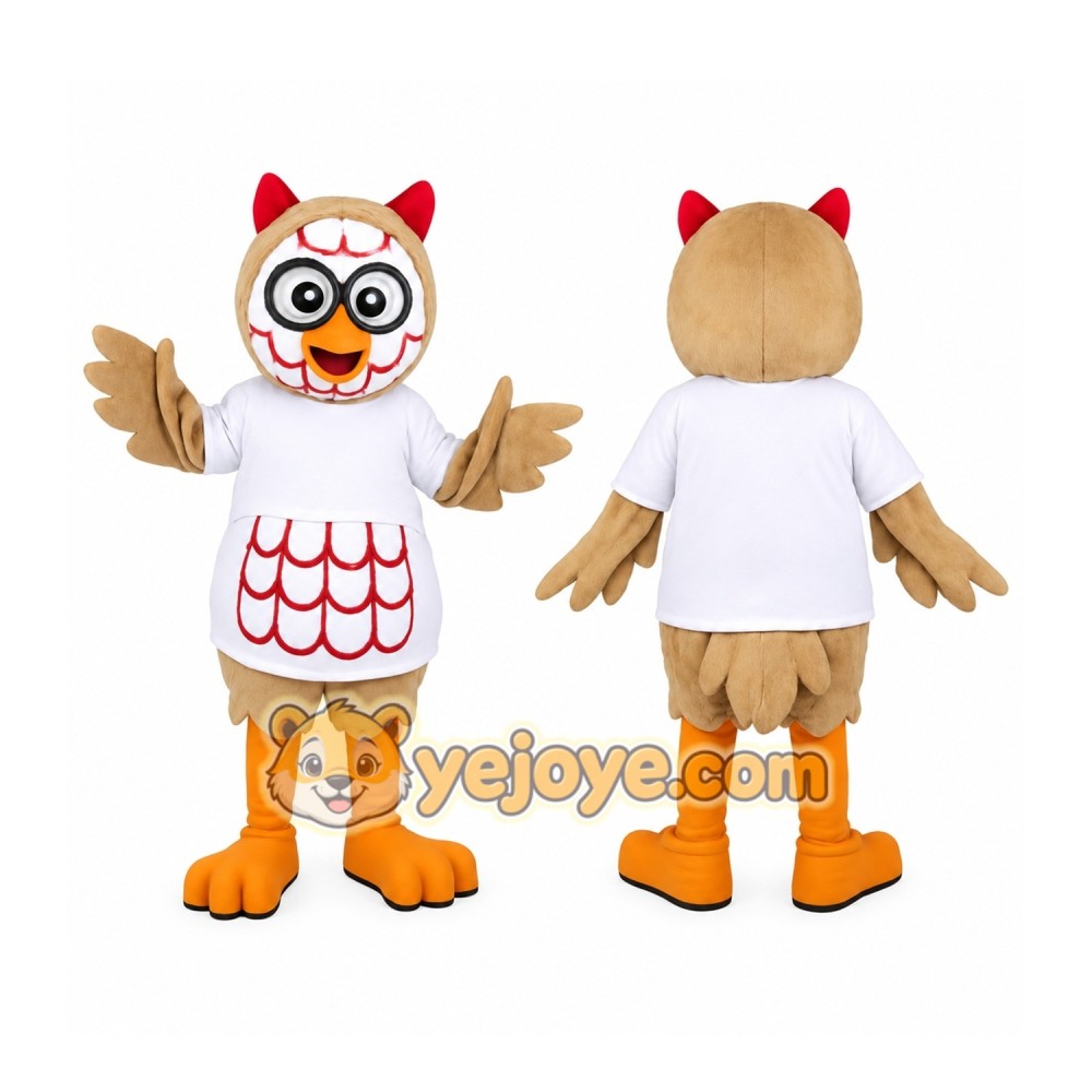 Brown Owl Mascot Costume Brown Owl Mascot Costume