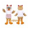 Brown Owl Mascot Costume Brown Owl Mascot Costume