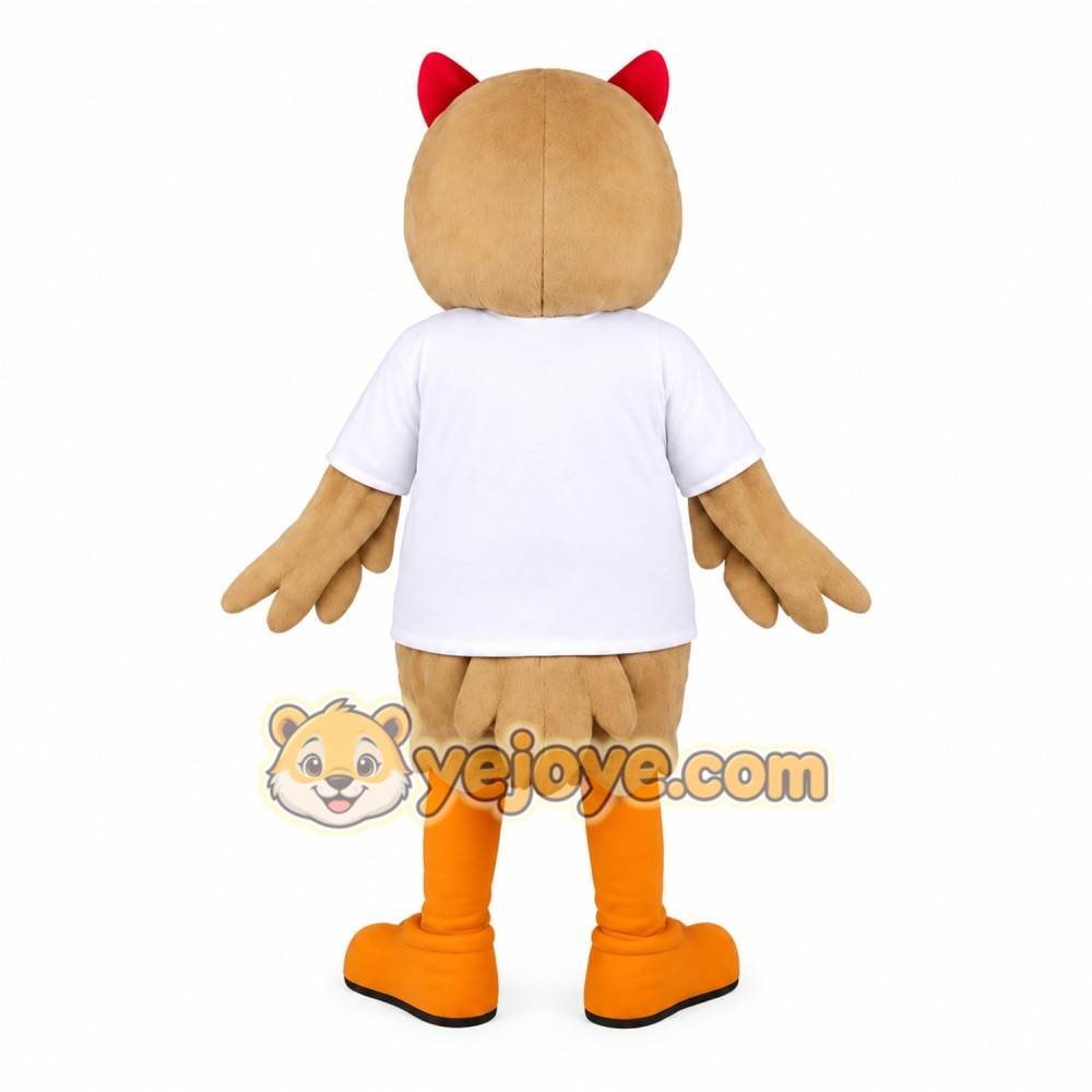 Brown Owl Mascot Costume Brown Owl Mascot Costume
