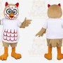 Brown Owl Mascot Costume