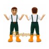Green Character Mascot Costume Green Character Mascot Costume