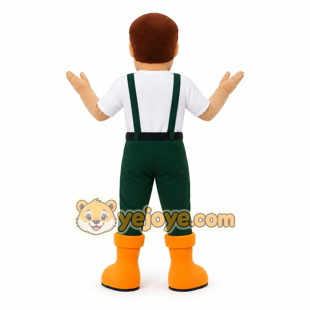 Green Character Mascot Costume Green Character Mascot Costume