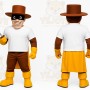 Brown Character Mascot Costume