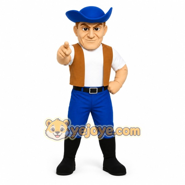 Blue Character Mascot Costume