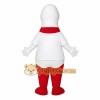 White and Red Character Mascot Costume White and Red Character Mascot Costume